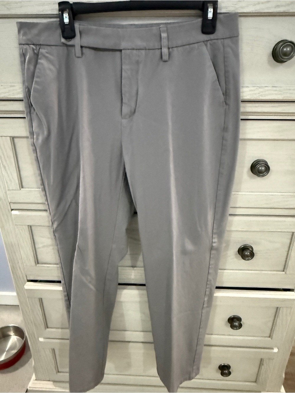 41 Hawthorn Women’s Light Gray Dress Pants - Straight Tapered Fit